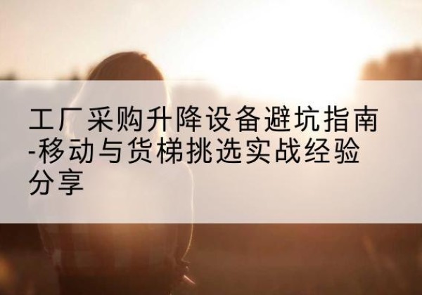 乐亭移动式升降机怎么选-工厂采购升降设备避坑指南-移动与货梯挑选实战经验分享